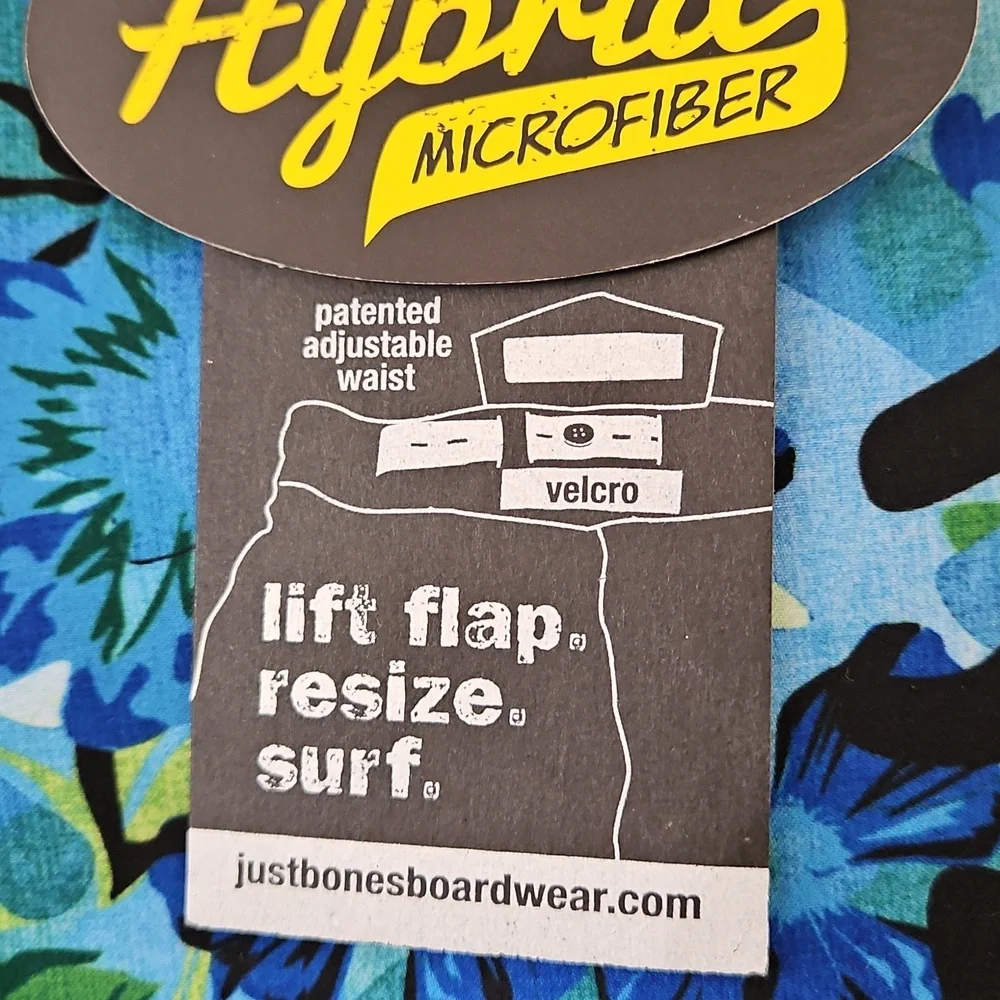 Just‎ Bones Boardwear Tropical Print Board Shorts Size 32